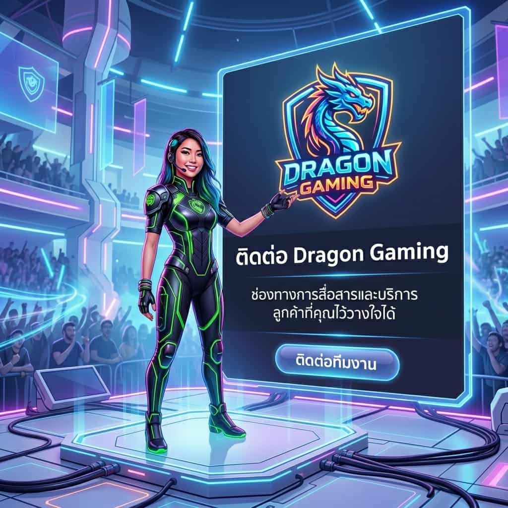 "ภาพติดต่อ Dragon Gaming ช่องทางการสื่อสารและบริการลูกค้าที่คุณไว้วางใจได้ ติดต่อทีมงานเพื่อรับข้อมูลเพิ่มเติมเกี่ยวกับเกมและบริการของเรา พร้อมด้วยภาพหussy แสดงให้เห็นถึงความมั่นใจและความน่าเชื่อถือของเรา"